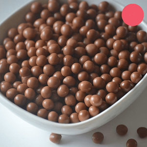 Esferas Crocantes de Chocolate Leite, 4 mm, 250 Gr.